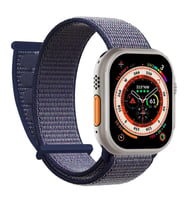 Microsonic Apple Watch Series 10 42mm Hasırlı Kordon Woven Mavi (Lacivert)