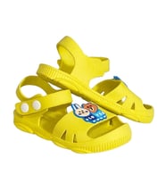 DY-5001 Kaymaz Tabanlı Figürlü Çocuk Sandalet Terlik Park Bahçe Terlik (Sarı)
