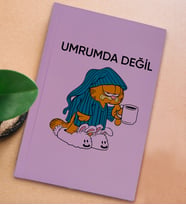 BK Gift Esprili Tasarım Serisi Sert Kapaklı Lila Defter, Arkadaşa Hediye, Yeni İş Hediyesi, Doğum Günü Hediyesi, Anı Defteri (Model 12)