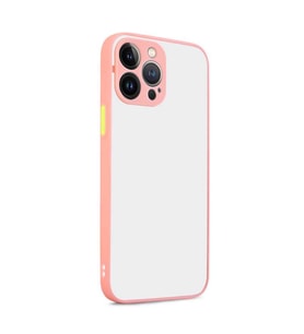 Uyumlu Model Apple iPhone 13 Pro Kılıf Kamera Korumalı Mat Kapak (Pembe)