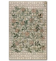 Cakapuzzle Yeşil Yapraklar ve Çiçekler Gravür Puzzle Yapboz MDF (Ahşap) (500 Parça)