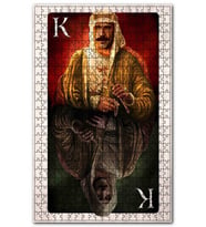Cakapuzzle Hayelet ve Ölüm İskambil Kartları Görseli Puzzle Yapboz MDF (Ahşap) (1000 Parça)