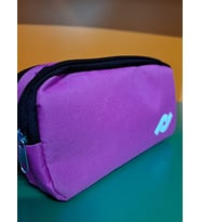 2 BÖLMELİ FERMUARLI  EKONOMİK  KUMAŞ KALEMLİK (Pembe)
