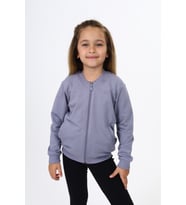 Toontoy Kız Çocuk Nakışlı Hırka (Koyu Gri)