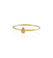 Kadir Jewellery Zirkon Taşlı Ayarlanabilir 22 Ayar Altın Kaplama Bilezik (Turuncu)