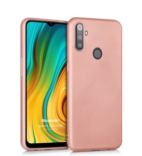 Microsonic Matte Silicone Realme C3 Kılıf (Rose)