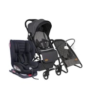 TommyBaby Opera 3 lü Set Kabin Bebek Arabası Oto Koltuk Anakucağı (Antrasit)