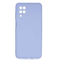 Samsung Galaxy A12 Kılıf Kamera Korumalı Silikon Rubber Arka Kapak (Lila)