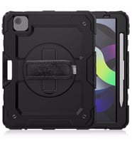 Apple iPad Air 4 10.9 Kılıf Defender Askılı Pars Case A2072 A2316 A2324 A2325 (Siyah)