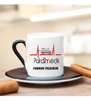 Paramedik Türk Kahvesi Fincanı (Siyah)