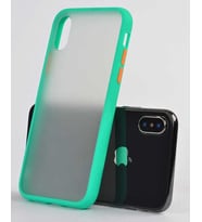 Apple iPhone XS Max 6.5 Mat Airbag El İzi Yapmayan Kaliteli Kılıf (Turkuaz)