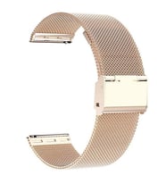 Huawei Watch GT 2 Pro 22mm Paslanmaz Çelik Örgü Kordon (Pembe)