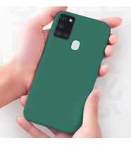 Samsung Galaxy A21S Yeni Nesil Lansman Kılıf (Koyu Yeşil)