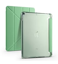Apple iPad 10.2 (8.Nesil) Kılıf Kalem Bölmeli Standlı Smart Cover (Açık Yeşil)