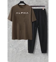 Alpha Eşofman Takımı (Kahverengi)