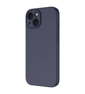 iPhone 15 Plus Kılıf Mara Lansman İç Yüzeyi Kadife Kılıf (Lacivert)