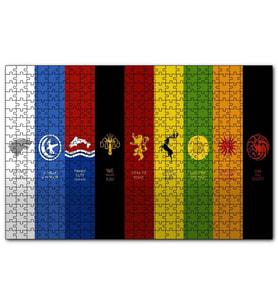 Cakapuzzle Game of Thrones Milletler Kompozisyon  Puzzle Yapboz MDF (Ahşap) (500 Parça)
