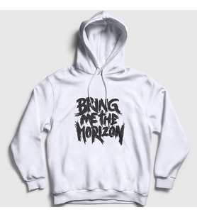 Presmono Unisex Beyaz Bring Me The Horizon Kapüşonlu Sweatshirt 20734tt (Beyaz)