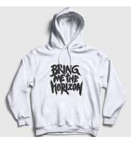 Presmono Unisex Beyaz Bring Me The Horizon Kapüşonlu Sweatshirt 20734tt (Beyaz)