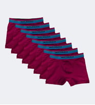 Malabadi 8'Li Paket Erkek Çocuk Boxer 8M208 (Bordo)