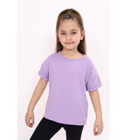 Toontoy Kız Çocuk Tişört (Lila)