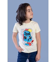 Toontoy Erkek Çocuk Baskılı Tişört (Sarı)