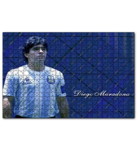 Cakapuzzle Diego Maradona Arjantin Milli Takımı Kaptanı  Puzzle Yapboz MDF (Ahşap) (500 Parça)