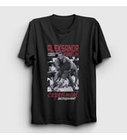 Presmono Unisex Beyaz Experiment Ufc Mma Güreş Aleksandr Karelin T-Shirt 497188tt (Siyah)