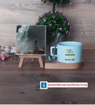 Mühendisler Günü Hediyesi Fotoğraflı Dekoratif Taş, Kupa Bardak Beyaz Hediye (Model 8)