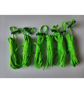 4 Metre x 6 Adet - Gergi Aparatlı İp (Yeşil)