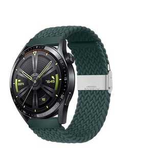 Sneezy Huawei Watch Gt4 46mm İle Uyumlu 22mm Metal Klips Solo Fiberlink Örgü Kordon (petrol mavisi)