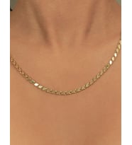 Fiyonk Kuyumculuk 14 Ayar Altın Pullu Zincir 4.90 mm (Rose)
