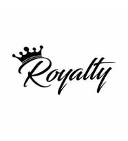 Royalty Araba Stickeri siyah 19x9 CM (Siyah-Siyah)