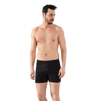 Lüx Drm 165 Erkek %100 Pamuk Arjantin Paçalı Boxer (Siyah)