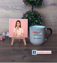 Teknoloji ve Tasarım Öğretmeni Fotoğraflı Dekoratif Taş, Kupa Bardak Beyaz Hediye (Model 10)
