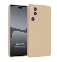 Microsonic Matte Silicone Xiaomi Mi 13 Lite Kılıf Siyah (Altın)