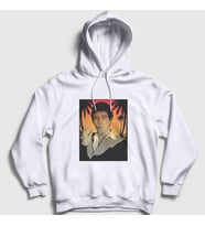 Presmono Unisex Beyaz Hawaii Film Scarface Kapüşonlu Sweatshirt 250899tt (Beyaz)