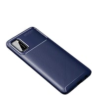 Galaxy A02S Kılıf Zore Negro Karbon Tasarım Silikon Kılıf (Lacivert)