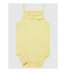 Civil Baby Kız Bebek Çıtçıtlı Badi 12-24 Ay Sarı (Sarı)