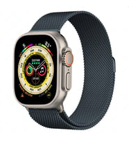 Uyumlu Model Apple Watch 42mm 44mm 45mm 49mm Kordon Milano Loop Metal Kordon 1/2/3/4/5/6/se/7 (Gece Mavisi)