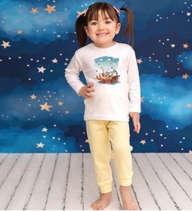 Pia Baby GL2019 İsme Özel Çocuk Pijama Takımı 1-8 Yaş (Sarı)