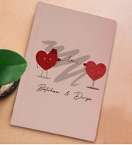 BK Gift Kişiye Özel Sevgili İsimli Sert Kapaklı Pudra Pembesi Defter, Sevgiliye Hediye, Doğum Günü Hediyesi, Anı Defteri (Model 6)