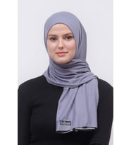 Tesettür Penye Şal Düz (Gri)