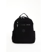 Unisex Suya Dayanıklı Krinkıl Kumaş Çok Gözlü Siyah Laptop Okul Ve Sırt Çantası