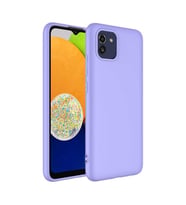 Galaxy A03 Kılıf Zore Mara Lansman İç Yüzeyi Kadife Kılıf (Lila)
