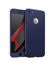 Microsonic Apple iPhone 7 Kılıf Double Dip 360 Protective (Lacivert)