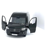 Kinsmart Mercedes Sprinter Çek Bırak Diecast Model Araba (Siyah)