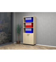 Vena Yarım Kapak Ofis Dosya Dolabı 80x35x185 (Akçaağaç Rengi )