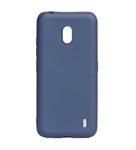 Nokia 2.2 Kılıf Kamera Çıkıntılı Soft Silikon (Lacivert)