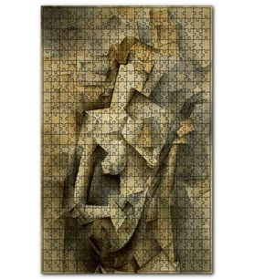 Cakapuzzle Girl with a Mandolin, 1910 by Pablo Picasso Puzzle Yapboz MDF (Ahşap) (1000 Parça)
